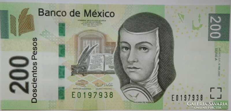 Mexikó 200 pesos 2007 UNC