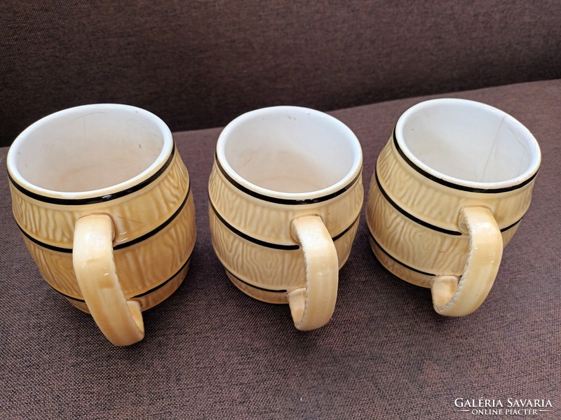 3 small pestle and granite porcelain jugs in one