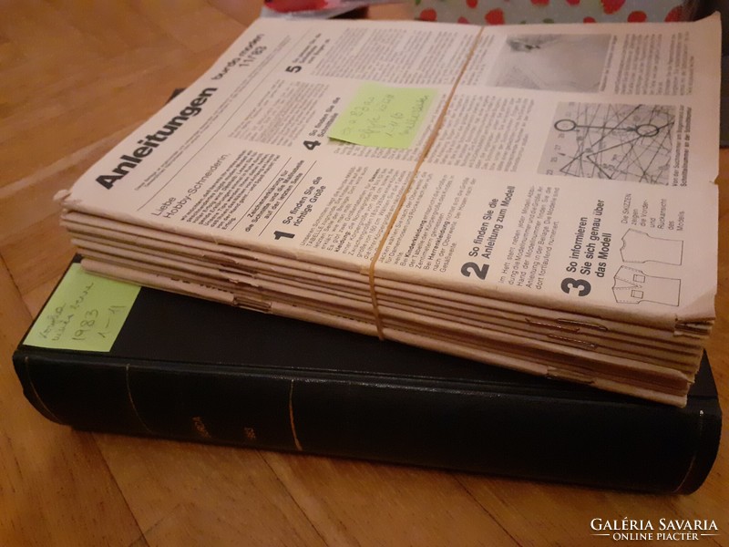 Burda 1983/1-11 nicely bound together + attachments