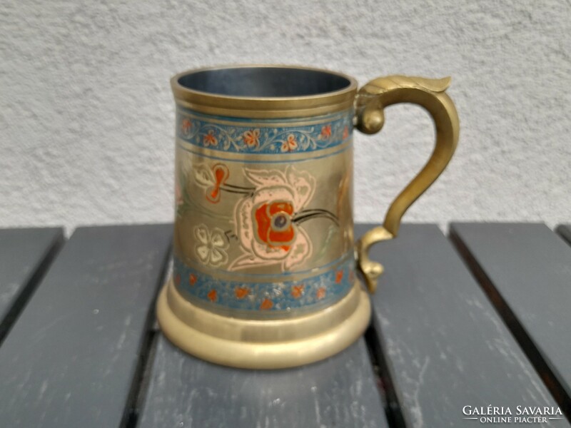 Beautiful solid copper antique jug