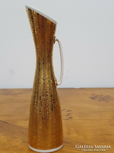 Aranyozott Royal porcelán váza