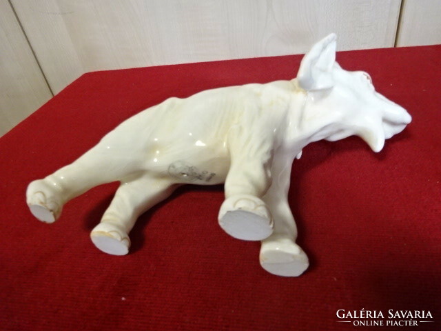 Royal DUX Csehszlovák porcelán figura, antik, csont színű elefánt 1930-ból. Jókai.