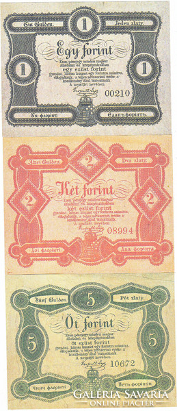 Magyarország 1-2-5 züst forint 1860 REPLIKA