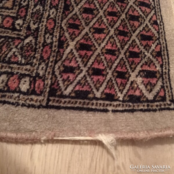 Régi pakisztáni bockara kézi csomózású gyapjú szőnyeg, 260 x 185 cm