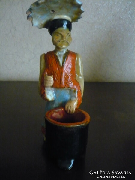 Antique ceramic Chinese statue