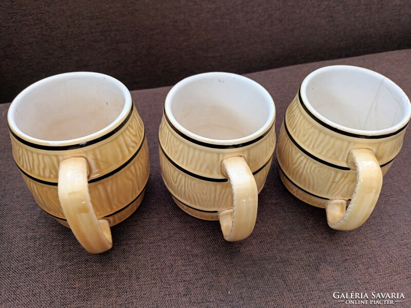 3 small pestle and granite porcelain jugs in one