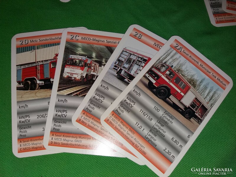 Extremely rare Berlin card factory fire engine quartet complete with box as shown in the pictures