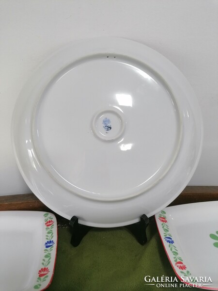 Alföldi porcelán retro népi mintás 5 db-os tányér készlet
