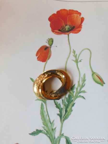 Vintage sálgyűrű, sálcsat