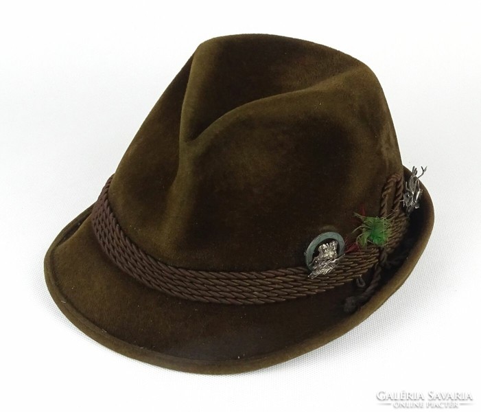 1Q742 old brown German ottmar reich hunting hat