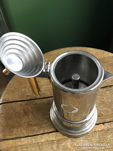 Old alpu f.Lli puppieni Italian design coffee maker, inox