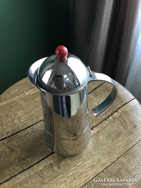 Old Lavazza Italian design coffee maker, inox