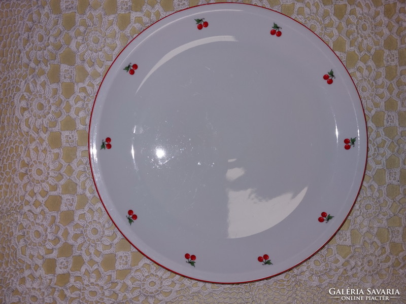 Alföldi porcelán cseresznyés pecsenyés és tortás tál, kínáló, asztalközép