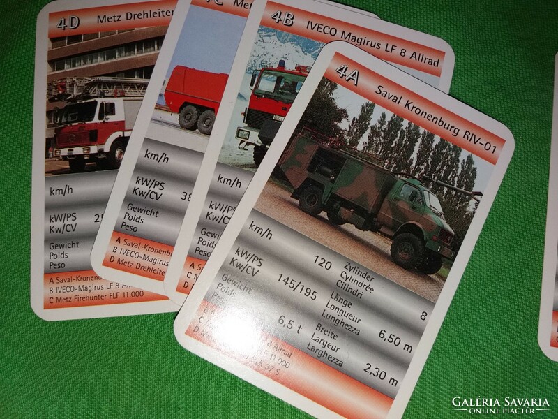 Extremely rare Berlin card factory fire engine quartet complete with box as shown in the pictures