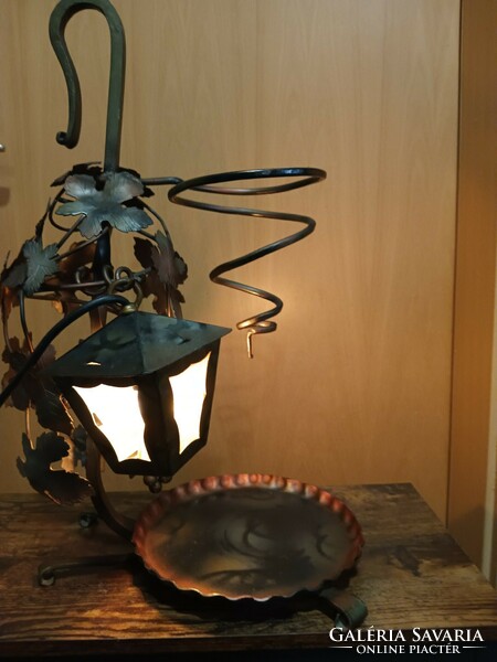 Wrought iron table lamp negotiable