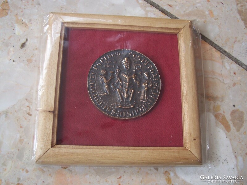 Authentic seal of Pannonhalma 1230 in a small frame