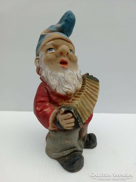 Retro - vintage harmonica garden gnome