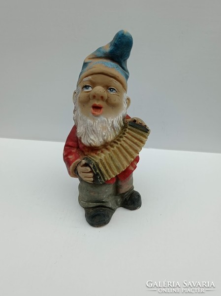 Retro - vintage harmonica garden gnome