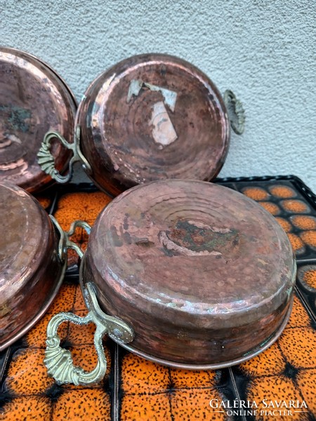 Authentic Turkish copper pans, handmade 6 pcs. Negotiable!!