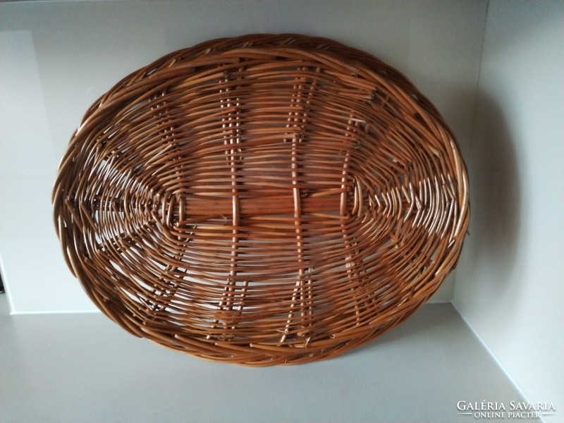 Dog and cat basket made of cane