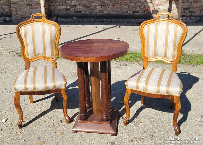 Beautiful antique Art Deco/Art Nouveau pedestal serving table