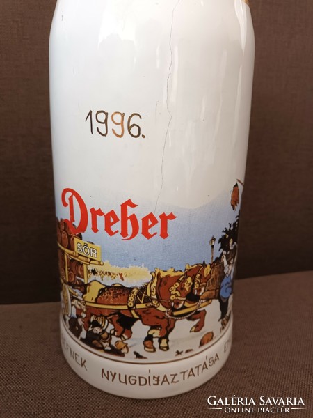 Dreher hatalmas porcelán söröskorsó - 1996