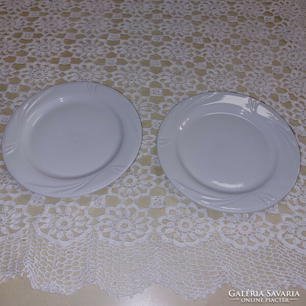 Ljubljana white porcelain plates, 2 pcs