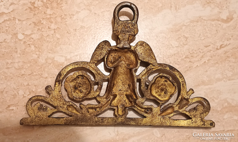 Copper decorative element in the shape of an angel