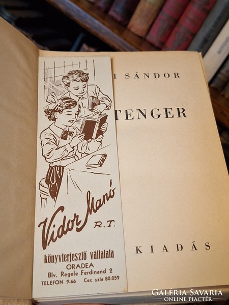 1936-Sándor Makkai: dead sea - vidor elf with advertisement-unread-halina binding-collectors