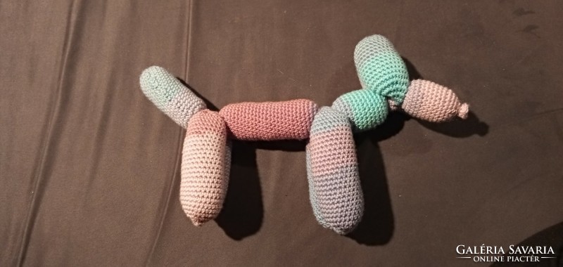 Crocheted balloon dog