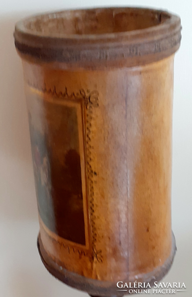 Old shoebox or paper basket. 33X 26x 20 cm