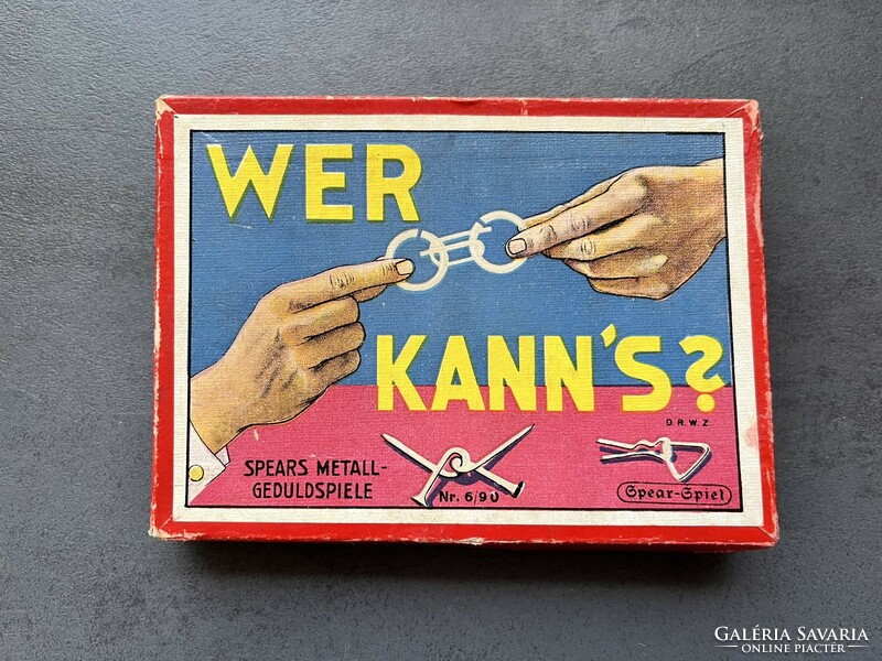 Régi nyugat- német ördöglakat játék készlet a ‘60- as évekből