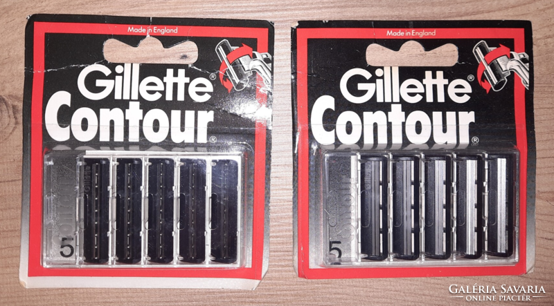 2X5 gilette contour - English razor blade! - Imported by konsumex!