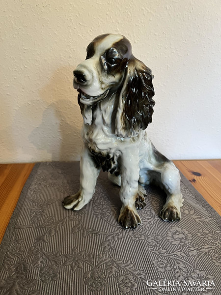 Large porcelain spaniel dog