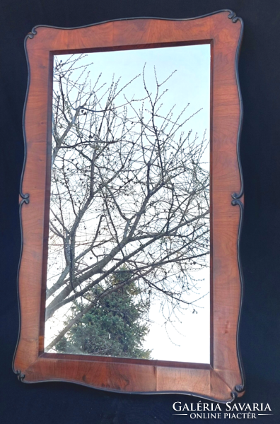 Neobarokk fakeretes méretes tükör, szép darab! 120x74 cm