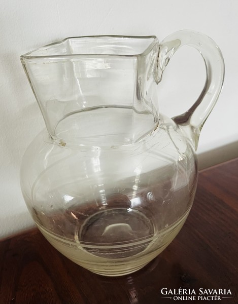 Blown glass jug
