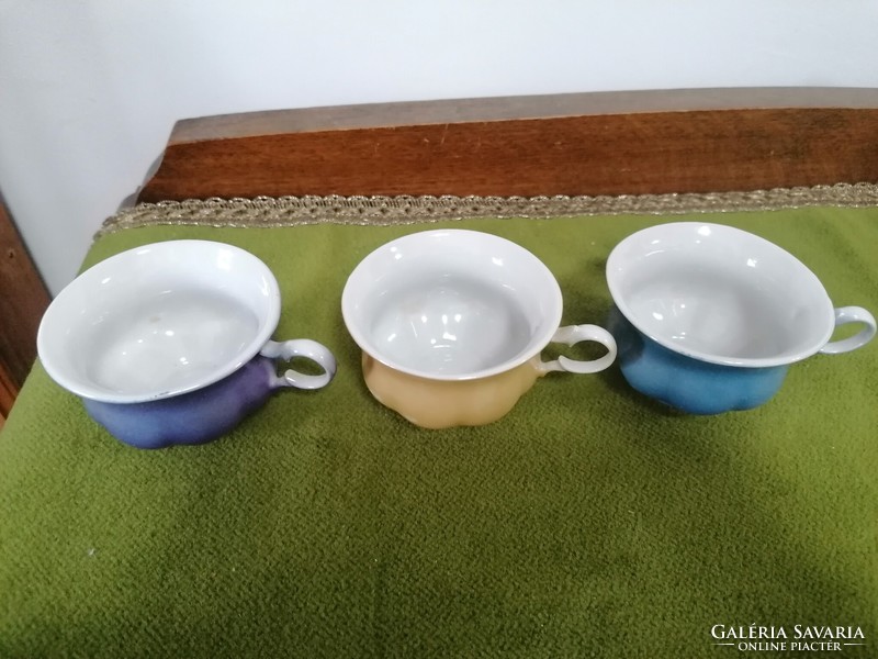 Russian retro porcelain coffee set, luster-glazed, in original box