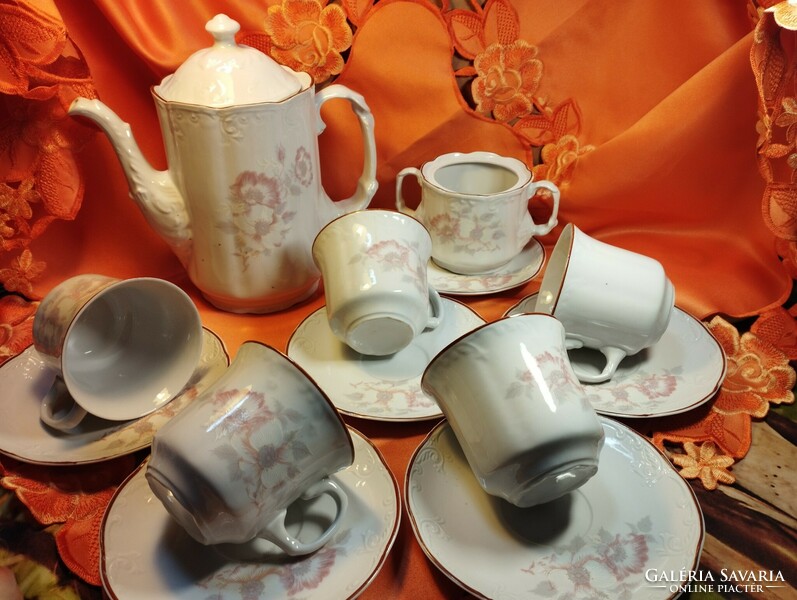 Antique porcelain coffee set, 13 pcs.