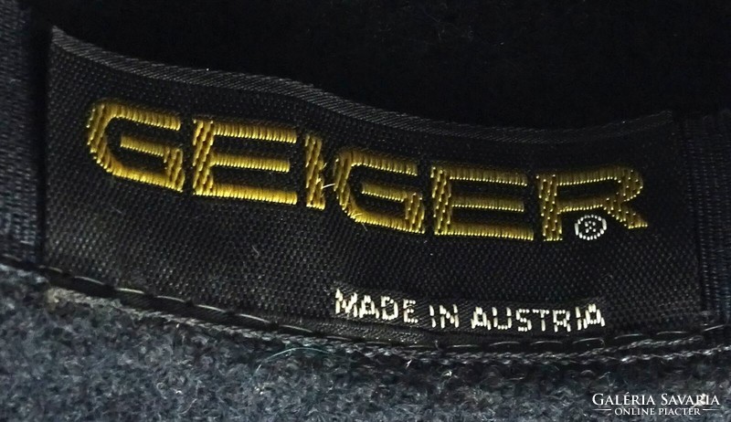 1Q743 Régi fekete osztrák Geiger vadász kalap