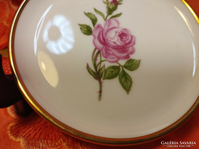Pink porcelain small bowl, plate