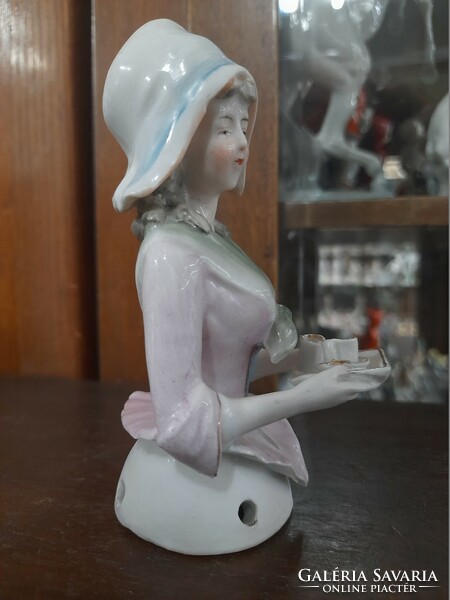 Alt German, German porcelain tea doll figure. 12 Cm.