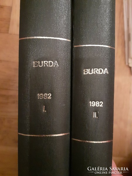 Burda 1982/2-7 és 1982/8-12 szépen egybekötve + mellékletek