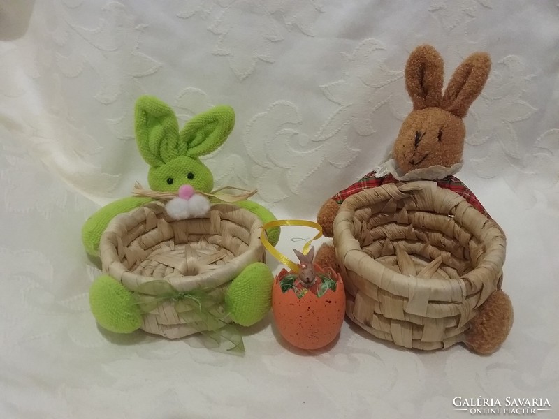 Easter decoration-2 candy bunnies 11.13 cm