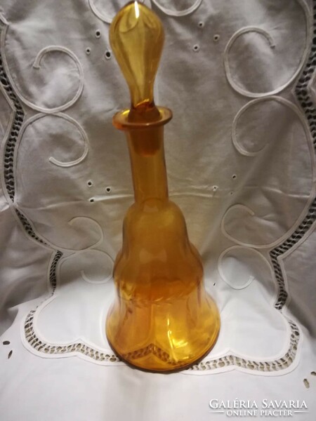 Amber wine bottle