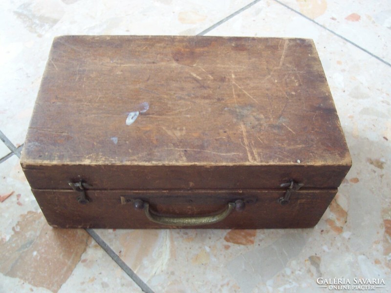 Cute little wooden suitcase