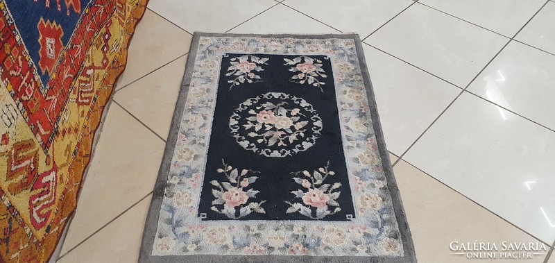 3280 Chinese Beijing bamboo silk handmade Persian carpet 62x94cm free courier