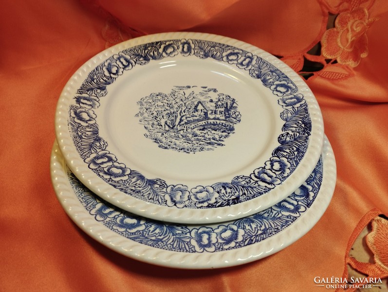 English porcelain large, flat plate