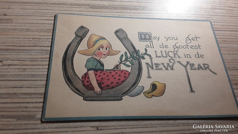 Antique greeting postcard.