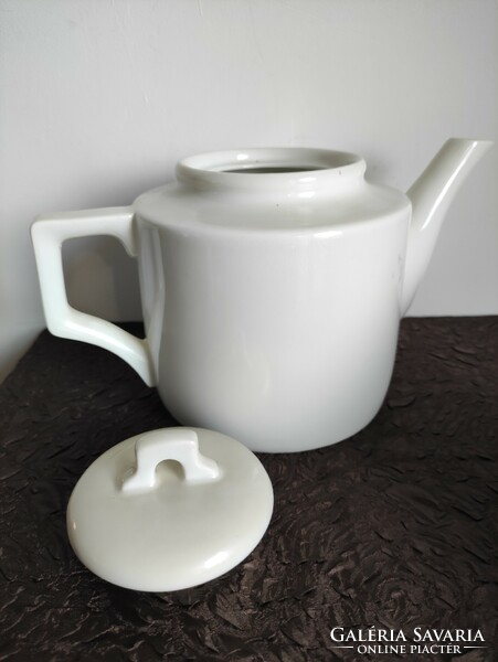 Antique art deco Zsolnay porcelain tea pot and sugar holder