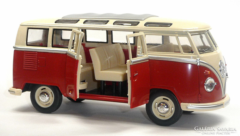Új KINSMART méretarányos Volkswagen busz 1962 gyűjtőknek